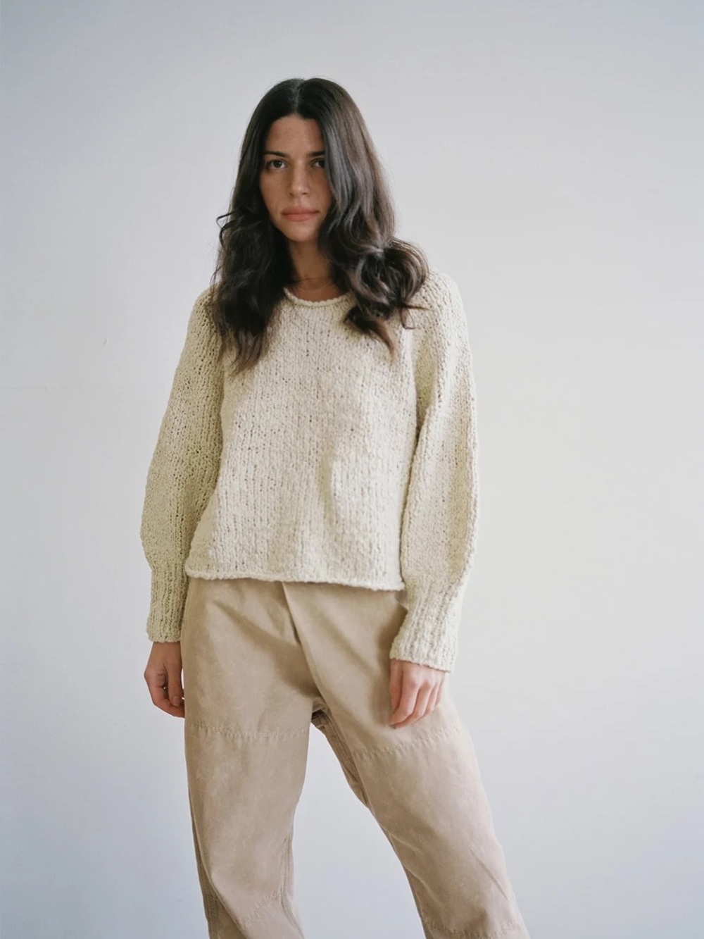 Emma Rothkopf Nogu Handknit Pullover - Crema